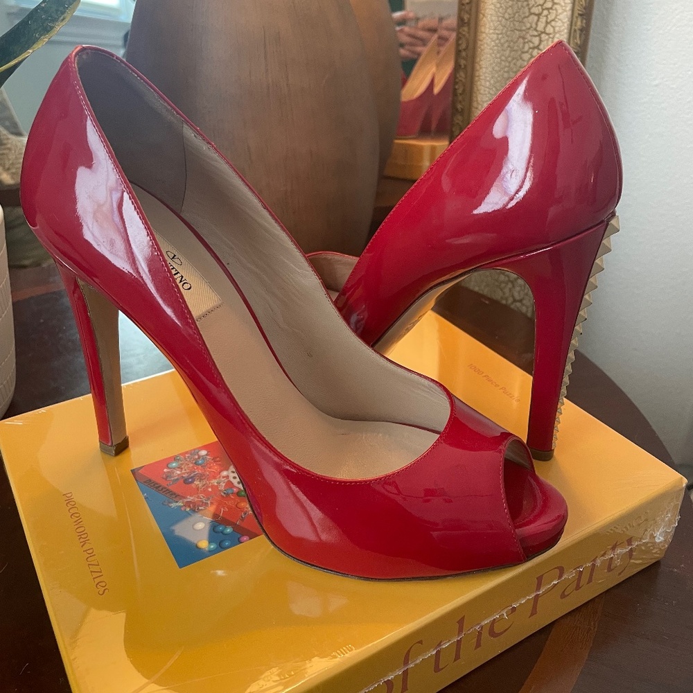 Valentino Stilettos - Patent Red - Like new